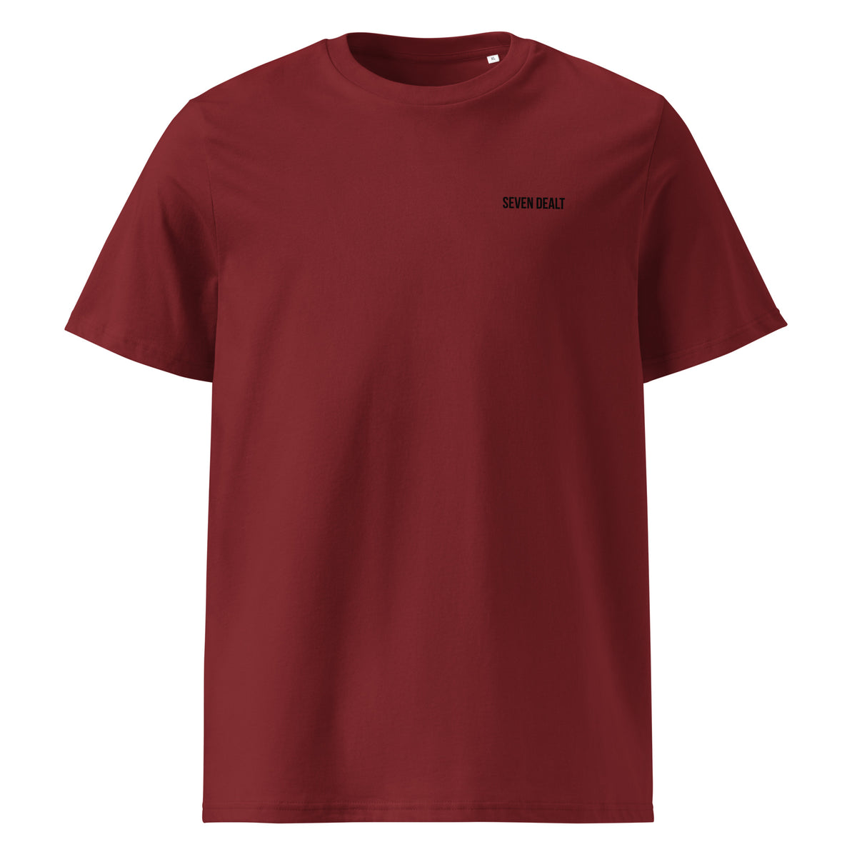 Unisex organic ribbed neck t-shirt